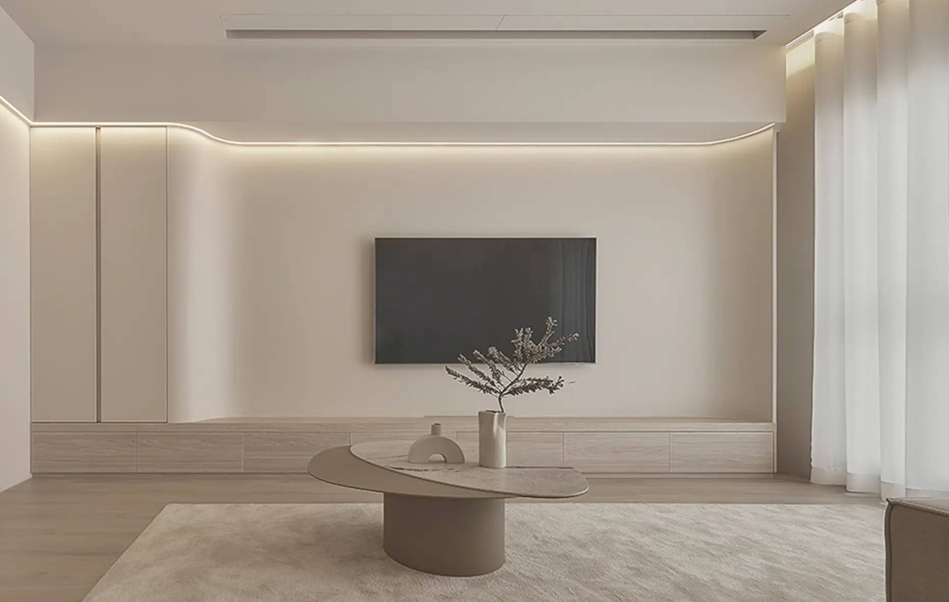 demo水舞川 奶油極簡風 / 住宅空間 / 台南